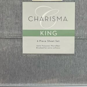 Charisma King Sheet Set in Elegant Gray